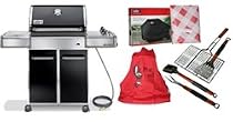 Weber 3851001 E-320 BBQ Grill With Deluxe Kit