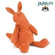 Plush Cordy Roys Orange Aardvark 15"