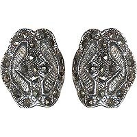 Long Earings in Sterling Silver & Thai Gemstone 0.5 inches (pr324erng)
