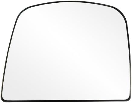 Fit System88263 Driver Side Non-Heated Mirror Glass w/Backing Plate, GMC Savana Full Size Van, Chevy Express, 5 11/16" x 71/4" x 8 3/8" (top Lens)