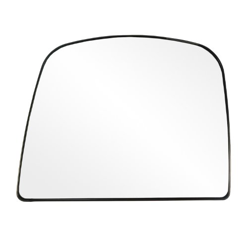 Fit System88263 Driver Side Non-Heated Mirror Glass w/Backing Plate, GMC Savana Full Size Van, Chevy Express, 5 11/16" x 71/4" x 8 3/8" (top Lens)