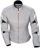 TOURMASTER/CORTECH LRX WOMENS MOTORCYCLE JACKET SL/WH SIZE:SML