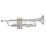 Blessing 1580 Professional Bb Trumpet in Silver/Gold