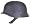 Novelty German Flat Chopper Biker Motorcycle Helmet (LARGE)
