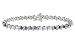 1 Carat Black and White Diamond 14K White Gold Tennis Bracelet