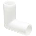Thogus Nylon Tube Fitting, 90 Degree Elbow, White, Barbed
