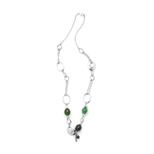 Leonardo Damen-Kette Barcelona Edelstahl + Glas 70 cm 011669 Preisvergleich