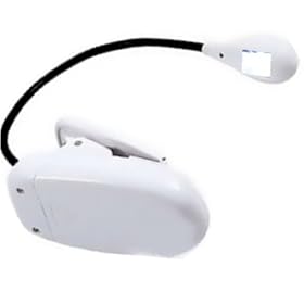 Mobilizers: Clip-on Double LED Reading Light Lamp For New Amazon Kindle 4 / 3G / 3 / Touch / Kobo Touch / Notebook / Laptop / Books - White