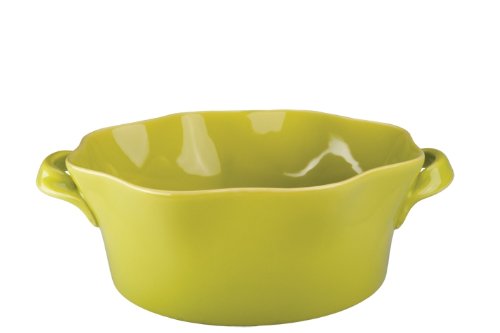 BIA Cordon Bleu Wavy 2-Quart Round Souffle, Chartreuse