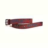 Ed Hardy - Ed Hardy Women's Tiger Belt Red Suede Leather
