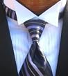 Tuxedo Tie and Cufflink/Stud Combo - "Purple Rain"