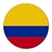Colombia Flag Round Mouse Pad