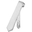 BIAGIO SILK Narrow NeckTie Skinny SILVER GREY Thin Men's 2.5" Neck Tie