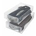 CLEAR BOOT BOXES SET OF 2