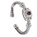 925 Silver, Diamond, Amethyst & Peridot Bracelet with 14k Gold Accents (2.09ctw)