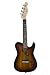 NEW!! Eleuke Ukulele Tenor Telecaster Sunburst Style Electric Steel String Solid Body Cutaway, Acacia Wood
