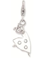 Sterling Silver Enameled Dancer w/Lobster Clasp Charm - Charms and Bracelets Accessories Collection