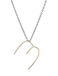 Melissa Joy Manning "Alphabet" 14k Gold and Silver Initial Necklace