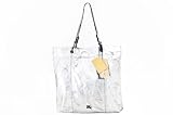 Burberry Silver Small Elmgate Tote