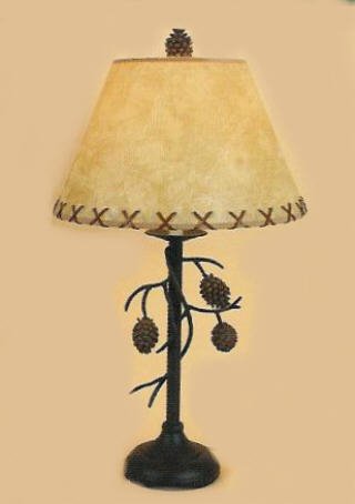 Pine Cone Large Table Desk Lamp Rustic Lodge Decor Image Pine Cone Large Table Desk Lamp Rustic Lodge Decor