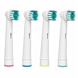 4 x REPLACEMENT TOOTHBRUSH HEADS COMPATIBLE FOR BRAUN ORAL B, EB17-4, (1 x 4pk), compatible with Oral-B Vitality Precision Clean, White Clean, Sensitive Clean, Oral-B Professional Care 5000, 6000, 7000, 8000, Oral-B Triumph Professional Care 9000 Series, Oral-B Advanced Power 400, 900, Oral-B Dual Clean, “same day shipping”