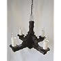 Traditional Rustic Wooden 4-Light Pendant / Ceilin&hellip by Tradwoodlights