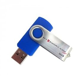 MyMemory 32GB USB Flash Drive - Blue