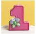 Pink 1st Birthday Moulded Cake Candle PC105748