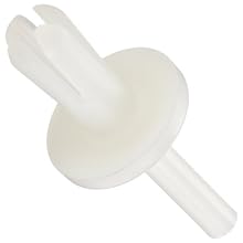 Nylon 6/6 Blind Rivet, Round Head, .187" Hole Size, .031"-0.2" Grip Range, .125" Diameter, Pack Of 100