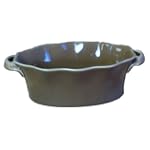 BIA Cordon Bleu Wavy 1-1/2-Quart Deep Oval Baker, Espresso