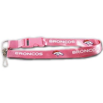 NFL Denver Broncos Lanyard, Pink