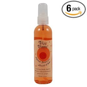 Fruit Frappe By Upper Canada Cooling Body Spritz in Apricot Persimmon, 4-Ounce Bottle (Pack of 6)