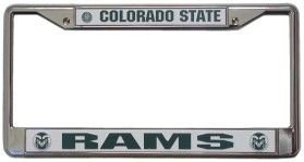 Colorado State Rams Chrome License Plate Frame