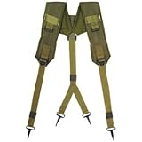 Olive Drab Surplus Tactical LC-1 Y Style Belt/Pants Suspenders - Heavy Duty Nylon