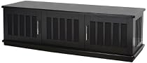 Big Sale PLATEAU LSX-T 62 B Wood TV Stand, 62-Inch, Black Oak Finish