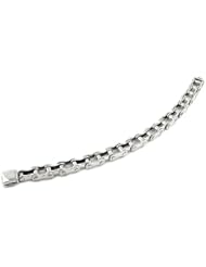 Motorcycle Chain Link Bracelet Sterling Silver