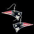 Set of 2 New England Patriots Flashing Earrings - NFL Football Fan Shop Sports Team Merchandise