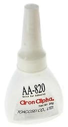 Aron Alpha AA-820 Instant Adhesive, No Run Technology, 50gm Bottle