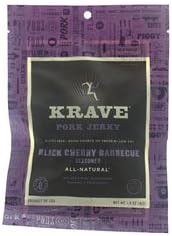 Krave All Natural Jerky 1.5 oz Bags (18 Pack) (Black Cherry Barbeque Pork)