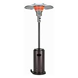 AZ Patio Heater Tall Commercial Bronze Finish Heater Color - Stainless Steel