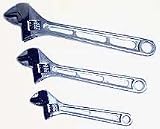 3 Pcs Adjustable Wrench Set (6, 8 & 10 Inch)