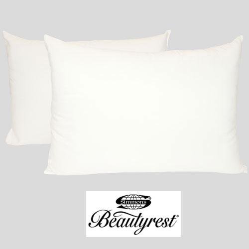 Simmons Beautyrest Classic 200 Thread Count Twin Pack Bed Pillows – White