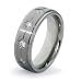 Titanium Ring with Cubic Zirconia - Size: 8-12