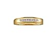 Mens 10k. Yellow Gold Diamond Wedding Band