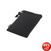 iBUFFALO PC&小物用ソフトインナーバッグ 巾着型 210×120mm ブラック BSINS04BK