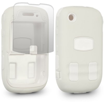 Exclusively Sold By Alpha Gadgets: IMPACT CASE FOR BLACKBERRY 9300: WHITE, W/LCD GUARD