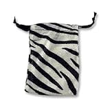 Zebra Print Drawstring Pouch Medium