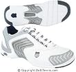 K-Swiss Men's Glaciator SCD (White/Silver) Tennis Shoes, Available in Sizes 6.5 thru 14