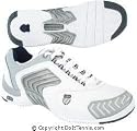K-Swiss Men's Glaciator SCD (White/Silver) Tennis Shoes, Available in Sizes 6.5 thru 14