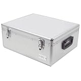 600 Disc Capacity Aluminum-Like Hard Plastic CD DVD Storage Case